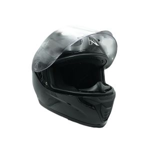 CASCO PARA MOTOCICLISTA CERRADO A-HELMET CERTIFICADO DOT  NEGRO BRILLANTE  VISOR TRANSPARENTE / CAS-CER-A018-XL