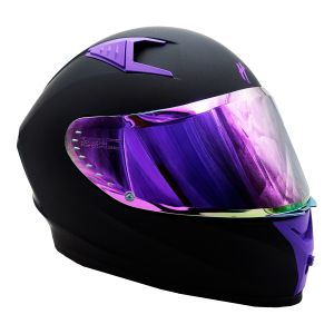 CASCO PARA MOTOCICLISTA CERRADO HALF® CERTIFICADO ECE-22.06 MATE VISOR REVO MORADO LENTE HUMO PINLOCK / CAS-CER-H011-XL