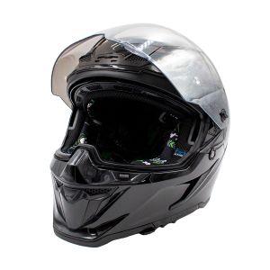 CASCO PARA MOTOCICLISTA CONDOR NEGRO BRILLANTE CERRADO HALF® CERTIFICADO ECE-22.06 / CAS-CER-H018-M