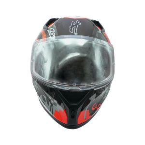CASCO PARA MOTOCICLISTA CERRADO HALF CERTIFICADO ECE-22.06 BRILLANTE VISOR REVO HUMO LENTE HUMO PINLOCK / CAS-CER-H025-XL