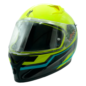 CASCO PARA MOTOCICLISTA CERRADO HALF CERTIFICADO ECE-22.06 MATE VISOR REVO HUMO LENTE HUMO PINLOCK / CAS-CER-H028-2XL