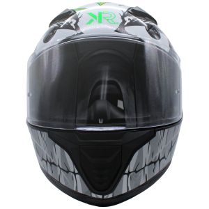 CASCO PARA MOTOCICLISTA CERRADO KIIRUS CERTIFICADO DOT BRILLANTE VISOR TRANSPARENTE / CAS-CER-K005-L