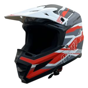 CASCO PARA MOTOCICLISTA CROSS  RED RANGER  A-HELMET CERTIFICADO DOT / CAS-CRO-A014-M