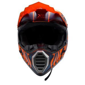 CASCO PARA MOTOCICLISTA CROSS  ORANGE RIOT  KR®  SIN CERTIFICACIÓN MATE / CAS-CRO-K007-M