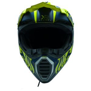 CASCO PARA MOTOCICLISTA CROSS  YELLOW RIOT  KR®  SIN CERTIFICACIÓN MATE / CAS-CRO-K008-L