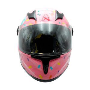 CASCO PARA MOTOCICLISTA INFANTIL CERRADO CANDY SUN A-HELMET CERTIFICADO DOT / CAS-INF-A008-L