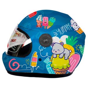 CASCO CERRADO INFANTIL C/LUZ PALETA BABY BRILLANTE / CAS-INF-K2005