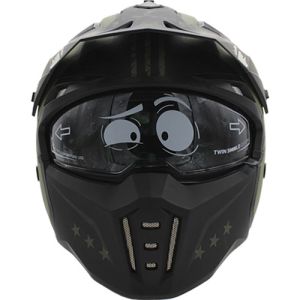 CASCO PARA MOTOCICLISTA JET HALF CERTIFICADO ECE-22.06 MATE VISOR HUMO / CAS-JET-H002-L
