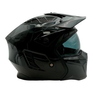 CASCO PARA MOTOCICLISTA  JET  SHINY CORVUS  HALF® CERTIFICADO ECE-R22.06 / CAS-JET-H008-L