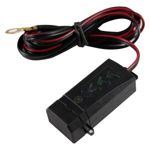 CARGADOR USB CUADRADO NEGRO/ INTERRUPTOR DE ENCENDIDO / CGR-004