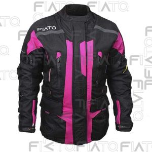 CHAMARRA LARGA TEXTIL DAMA PROTECCIONES CERTIFICADAS REMOVIBLES / CHA-031-XL