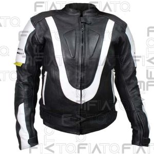 Chamarra de cuero y textil,  Interior térmico extraíble, bolsillos ocultos para movil con protectores CE / CHA-037-XL