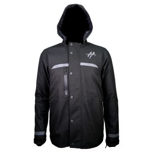 1X1  -  CHAMARRA PARA MOTOCICLISTA NEGRO CASUAL / CHA-H003-2XL