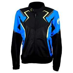 CHAMARRA PARA MOTOCICLISTA NEGRO-AZUL TSUSHIMA / CHA-H011-3XL