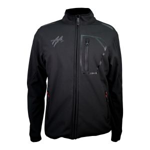CHAMARRA PARA MOTOCICLISTA NEGRO SOFTSHELL / CHA-H012-L