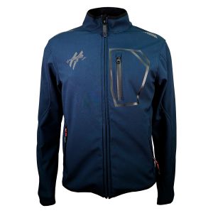 CHAMARRA PARA MOTOCICLISTA AZUL SOFTSHELL / CHA-H013-3XL
