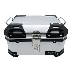 CAJA PLATEADA PORTA-EQUIPAJE MOTONETAS Y MOTOS DE TRABAJO / CJA-016