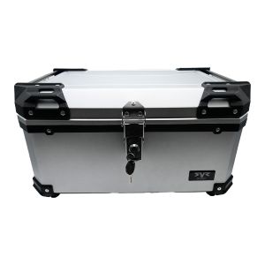 CAJA PLATEADA PORTA-EQUIPAJE MOTONETAS Y MOTOS DE TRABAJO CAPACIDAD 60L / CJA-019