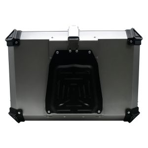 (CANCELADO) CAJA PLATEADA-NEGRO PORTA-EQUIPAJE MOTONETA Y MOTOS DE TRABAJO / CAPACIDAD 65L / CJA-025