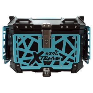 CAJA PORTA-EQUIPAJE MOTONETAS Y MOTOS DE TRABAJO X-TREME CARGO SYSTEM AZUL TURQUESA / CJA-054