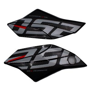 CUBIERTA DECORATIVA DE TANQUE DER / IZQ NEGRO/GRIS / CLJ-043