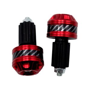 CONTRAPESO EN COLOR ROJO CON ACABADO TIPO FIBRA DE CARBONO / CON-X015