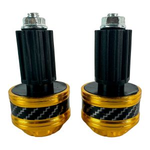 CONTRAPESO EN COLOR DORADO CON ACABADO TIPO FIBRA DE CARBONO / CON-X018