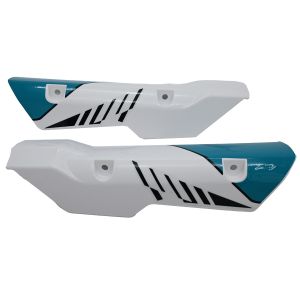 POWER  -  CUBIERTA DE SUSPENSION DELANTERA BLANCO CON AZUL / CUS-002