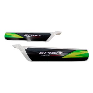 CUBIERTA DE SUSPENSION DELANTERA NEGRO/VERDE / CUS-007