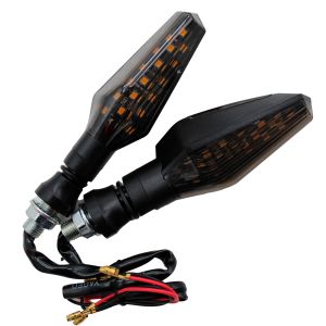 DIRECCIONALES BLACK DIAMOND LUZ AMARILLA 12 VCC 3 LED POSTERIOR BASE GOMA / DIR-X011