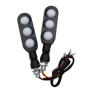 ESPECIAL  -  DIRECCIONALES SEMAFORO 3 FUNCIONES STOP ROJO 12 VCC AMARILLO-LUZ DE DIA VERDE UNIVERSAL / DIR-X018