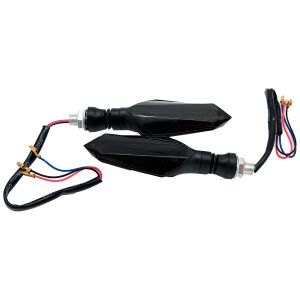 DIRECCIONALES FLECHAZO LUZ AMARILLA CON LUZ DE DIA BLANCA12 Vcc BASE GOMA / DIR-X036