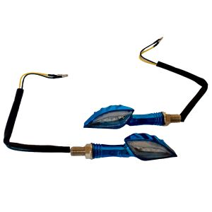 DIRECCIONALES LED BLUE SKULL HAND LUZ AMBAR  12 Vcc / DIR-X054