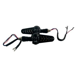 DIRECCIONALES LED SKULL RED LUZ BLANCA CON LUZ ROJA Y SEC AMBAR 12 Vcc / DIR-X081