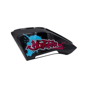 CUBIERTA LATERAL IZQUIERDA NEGRO/ROSA PARA VELOCIPEDO ELECTRICO / ECLJ-A017