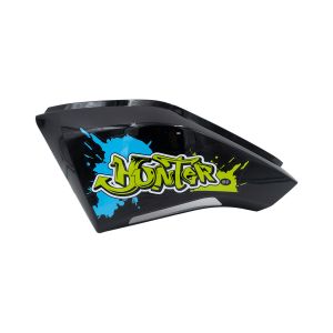 CUBIERTA LATERAL IZQUIERDA NEGRO/VERDE PARA VELOCIPEDO ELECTRICO / ECLJ-A018