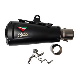 ESCAPE CUBIERTA TIPO FIBRA DE CARBONO LONGITUD 290 MM ALTURA 120 MM CONECTOR 51 MM / ESC-X010