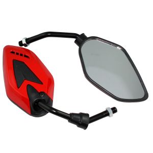 ESPEJOS ALIEN EXTREME NEGRO/ROJO 10 MM / ESP-A18