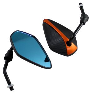 ESPEJOS ALIEN NEGRO / NARANJA 10 MM / ESP-A20NA