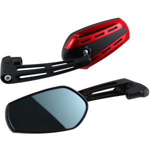 ESPEJOS ALIEN NEGRO / ROJO / ESP-A22NR