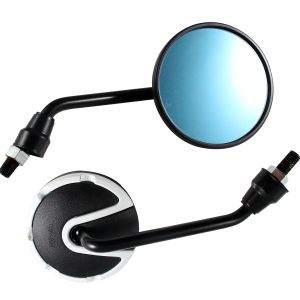 ESPEJOS ALIEN REDONDOS NEGROS / BLANCO 10mm - 8mm / ESP-A26NB