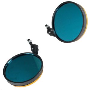 LOCURAS - ESPEJOS ALIEN NEGROS 10MM / ESP-A36AM