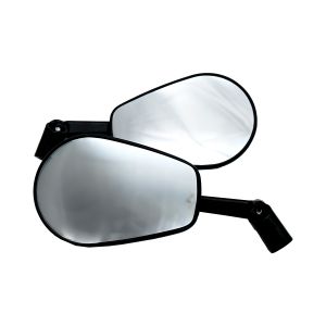 ESPECIAL  -  ESPEJO DEPORTIVO NEGRO TIPO FIBRA DE CARBON / ESP-A47NE