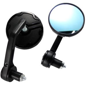 ESPEJOS REDONDOS CAFE RACER NEGRO / ESP-C03NE