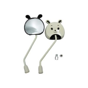 ESPEJO CONEJO AMARILLO 8mm  CON TORNILLO ADAPTADOR 8mm - 10mm / ESP-X019