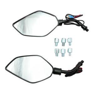 ESPEJOS CUSTOM AZUL 10mm CON LUZ 12 Vcc / ESP-X027