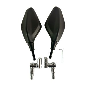 ESPEJOS DEPORTIVOS ARTICULADOS 10MM CON BASE CROMADA X1 / ESP-X030