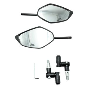 ESPEJO ANGULAR SPORT 10MM BASE METALICA EN NEGRO ARTICULADO / ESP-X034