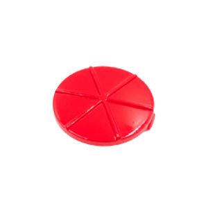 E-BIKE - TAPON IZQUIERDO ROJO DECORATIVO PARA VELOCIPEDO ELECTRICO / ETAP-A015