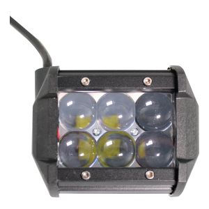 FARO AUXILIAR NEGRO 6 LEDS CUADRADO 12 Vcc / FAR-117